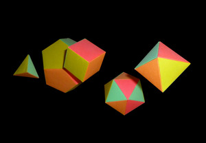 The five Platonic solids